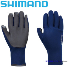 Перчатки Shimano Chloroprene EXS 3 Cut Gloves синие